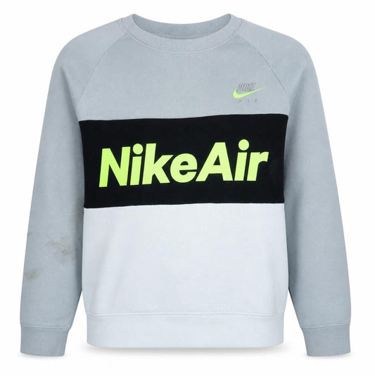 Nike Womens Grey Colourblock Pullover Sweatshirt Size M