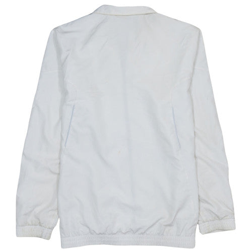 Adidas Men's White Track Jacket Size 44 Regular Fit Full Zip
