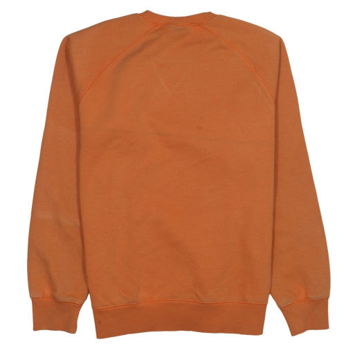 Carhartt WIP Men's Orange Chase Sweatshirt M Crew Neck Cotton Blend