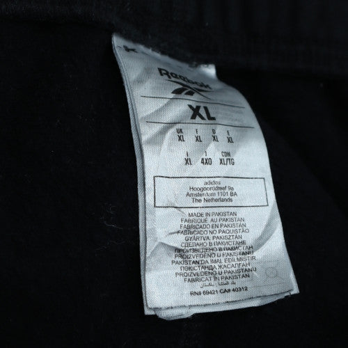 Reebok Men's Black XL Jogger Sweatpants with Logo Detail