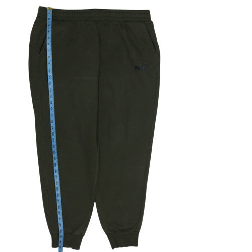 Puma Men’s Green 2XL Joggers Fleece Tapered Sweatpants