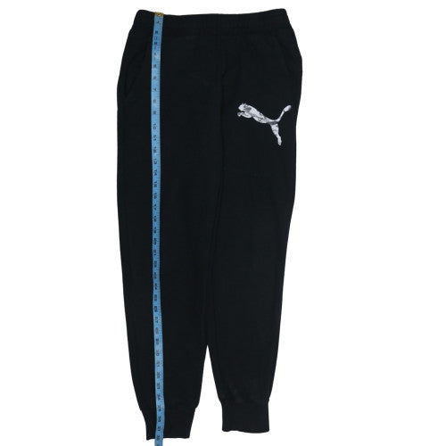 Puma Women's Black Jogger Sweatpants S Fleece Comfort Trousers