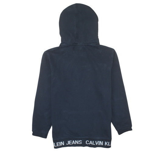 Calvin Klein Jeans Womens Black Cotton Pullover Hoodie M