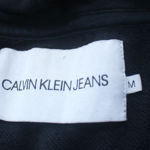 Calvin Klein Jeans Womens Black Cotton Pullover Hoodie M