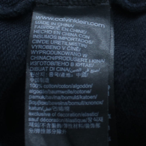 Calvin Klein Jeans Womens Black Cotton Pullover Hoodie M