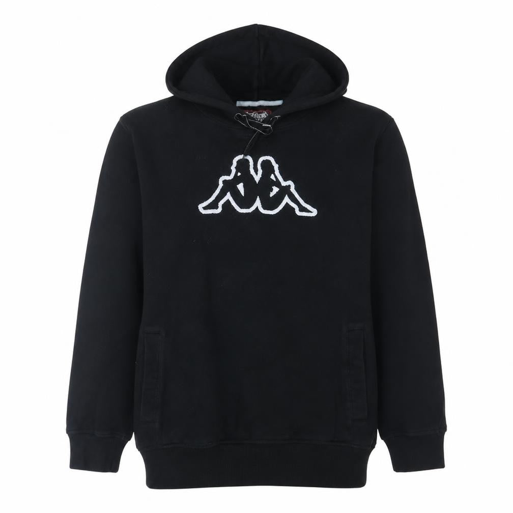 Kappa Men's Black XL Pullover Hoodie with Logo Graphic