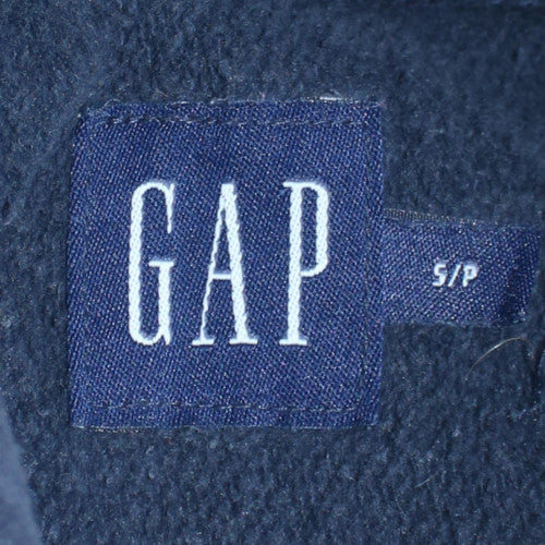 GAP Men’s Navy Blue Pullover Hoodie Small Logo Fleece Sweatshirt