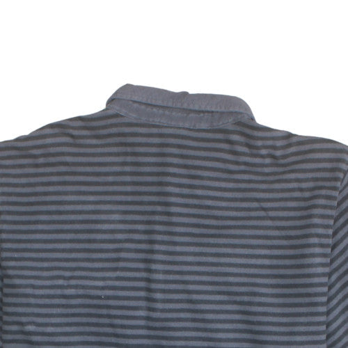 The North Face Men's Blue Striped Cotton Polo Shirt XL