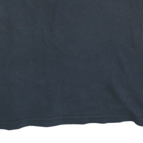 Chaps Men's Black Cotton Short Sleeve Polo Shirt XL