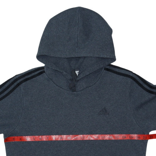 Adidas Men's Blue Pullover Hoodie Size M Fleece Sportswear