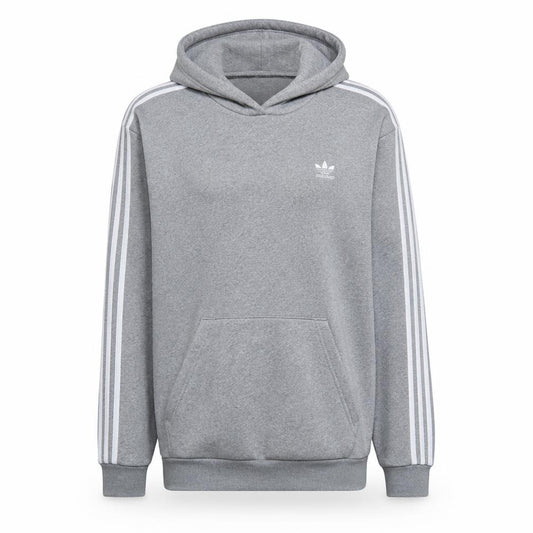 Adidas Men's Grey Pullover Hoodie Size L Regular Fit Fleece