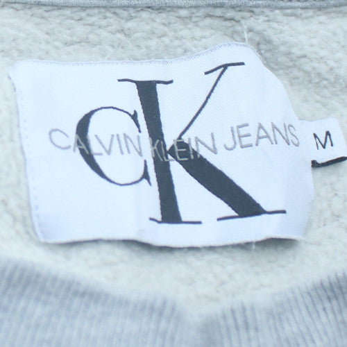 Calvin Klein Jeans Men's Grey Crew Neck Pullover Sweatshirt M