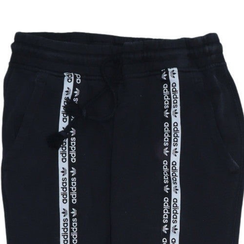 Adidas Womens Black Jogger Sweatpants Size 8 Cotton Blend