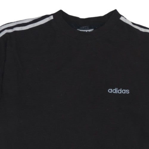 Adidas Men's Black XL Sports Jersey Cotton Crew Neck T-Shirt