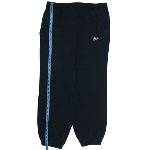 Nike Mens Black Fleece Sweatpants Regular Fit Sports Trousers M