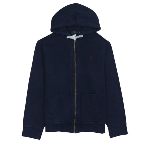 Ralph Lauren Men's Blue Full Zip Hoodie XL Cotton Blend