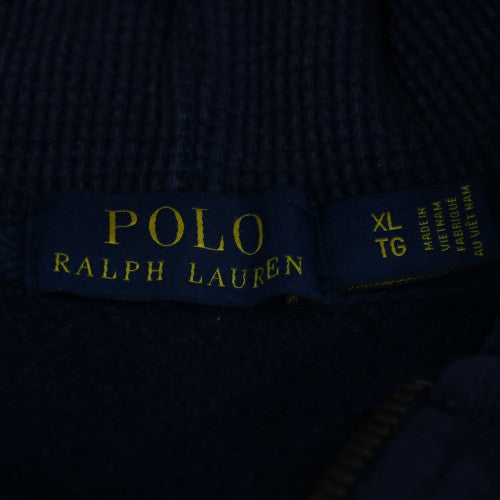 Ralph Lauren Men's Blue Full Zip Hoodie XL Cotton Blend