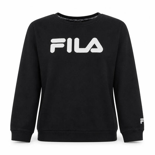 Fila Womens Black Crew Neck Pullover Sweatshirt Size 18