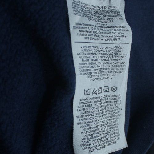 Nike Men's Blue Crew Neck Pullover Sweatshirt L Regular Fit