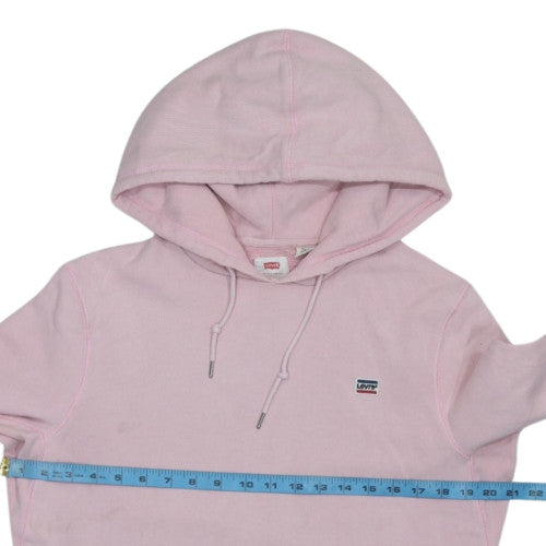 Levi's Women's Pink Pullover Hoodie Small Cotton Blend Casual