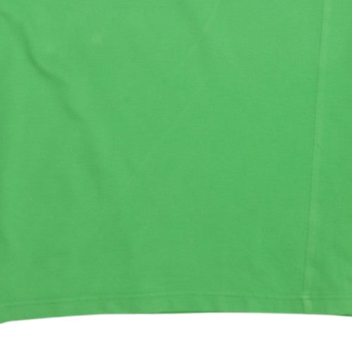 Kappa Men's Green Colourblock 3XL Football Polo Shirt