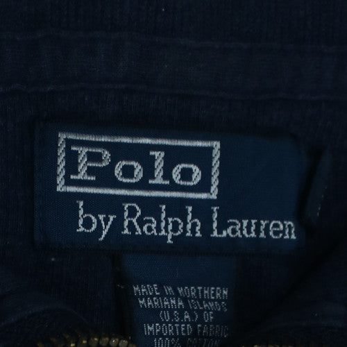 Ralph Lauren Men's Blue 1/2 Zip Cotton Sweatshirt Size M
