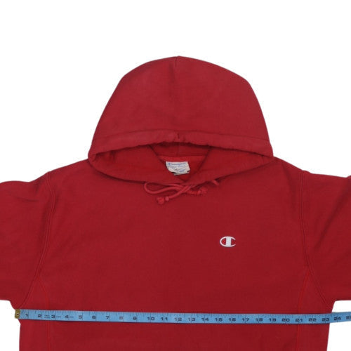 Champion Men's Red Reverse Weave Pullover Hoodie Size L