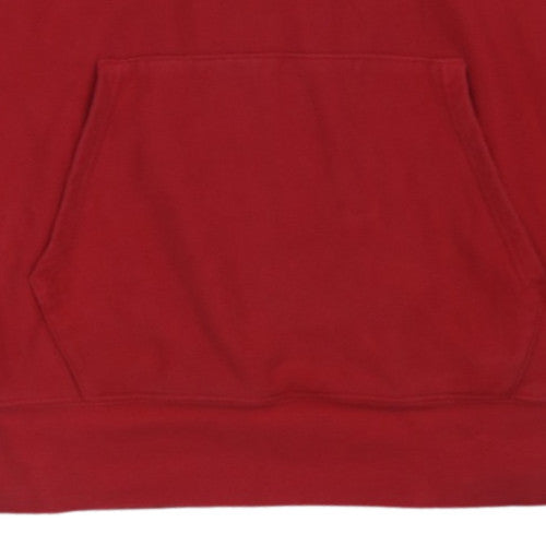 Champion Men's Red Reverse Weave Pullover Hoodie Size L