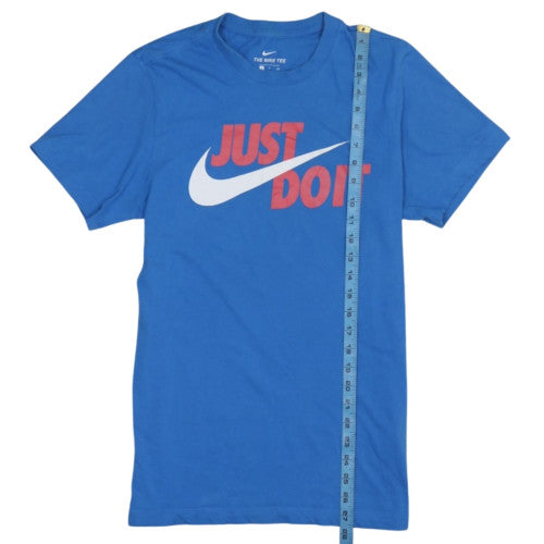 Nike Men's Blue Just Do It Graphic Crew Neck T-Shirt Size S