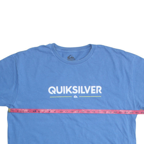 Quiksilver Men's Blue Regular Fit Short Sleeve Cotton T-Shirt XXL