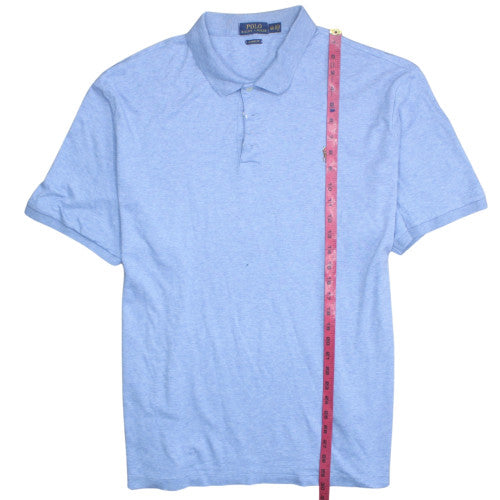 Ralph Lauren Men's Blue Classic Fit Cotton Polo Shirt XXL