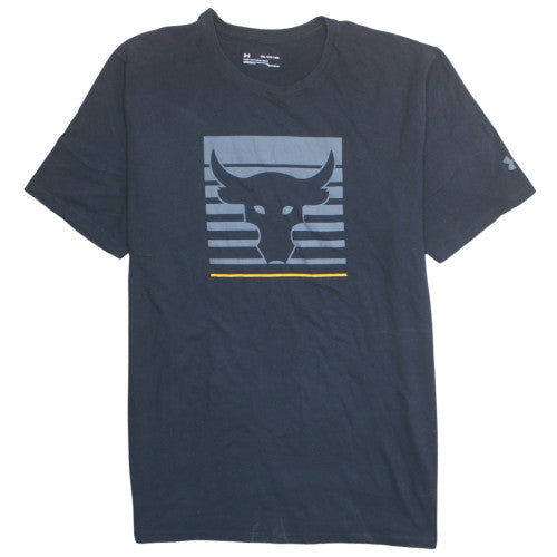 Under Armour Men’s Black 2XL HeatGear Project Rock Bull Graphic T-Shirt
