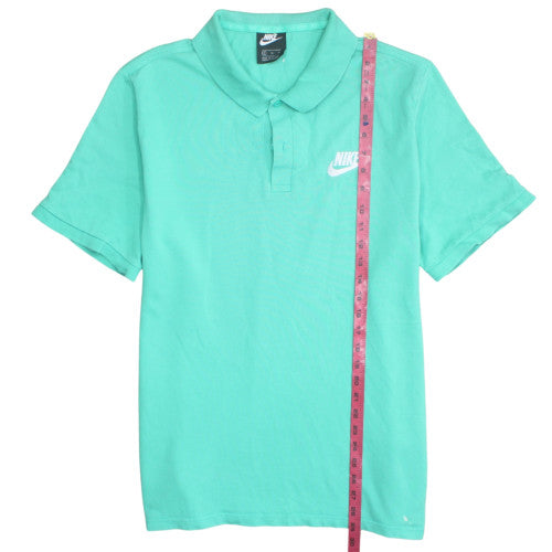 Nike Men's Green XL Cotton Short Sleeve Polo Shirt