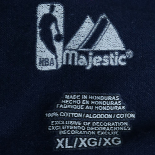Majestic NBA Utah Jazz Big Al Jefferson Blue Men's XL Graphic T-Shirt