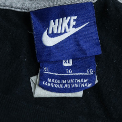 Nike Womens Black XL Basic Logo Short Sleeve Crew Neck T-Shirt