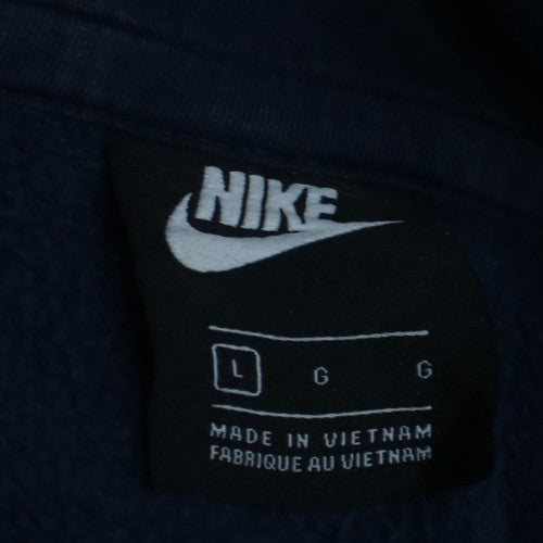 Nike Men's Blue Pullover Hoodie Size L Regular Fit Sports Fleece