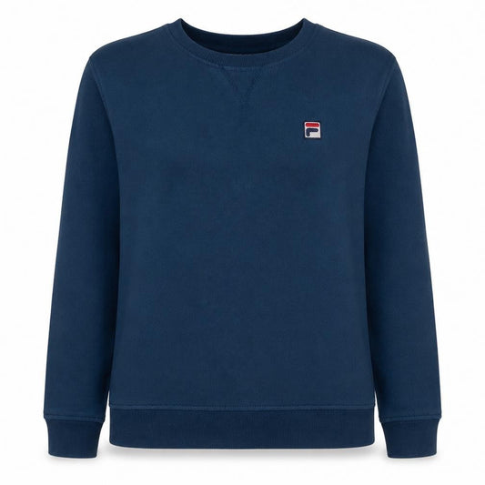 Fila Womens Blue XL Pullover Sweatshirt Crew Neck Cotton Blend