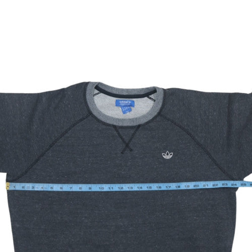 Adidas Originals Women Grey Crew Neck Sweatshirt Size L