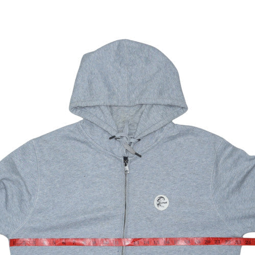 O'Neill Men’s Grey Full Zip Hoodie XL Regular Fit Cotton Blend