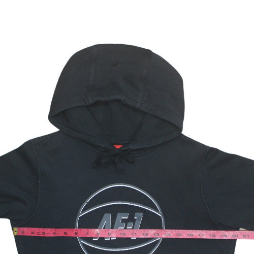 Nike Women's Black AF1 Pullover Hoodie XS Cotton Blend