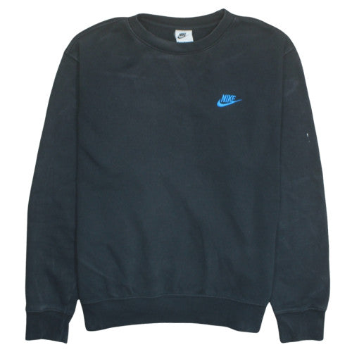 Nike Men's Black Crew Neck Pullover Sweatshirt M Regular Fit