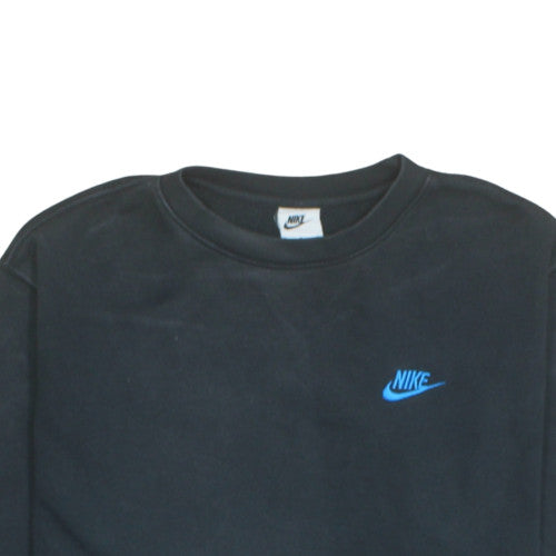 Nike Men's Black Crew Neck Pullover Sweatshirt M Regular Fit