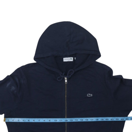 Lacoste Men's Blue Full Zip Hoodie L Regular Fit