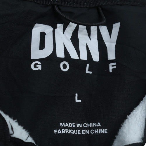 DKNY Golf Men's White Black Track Jacket L 1/2 Zip Activewear