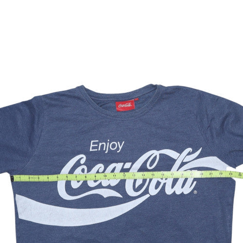 Coca-Cola Women's Blue Crew Neck Pullover Sweatshirt Size 16