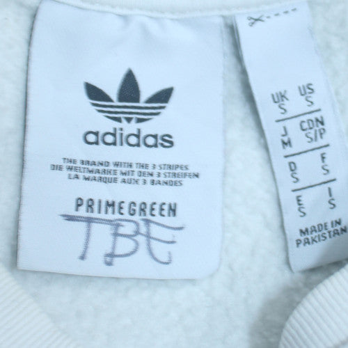 adidas Men’s White Crew Neck Pullover Sweatshirt Size S