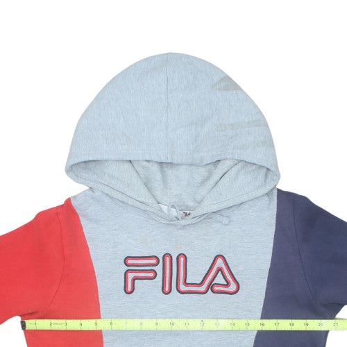 FILA Men's Multicoloured Pullover Hoodie L Graphic Fleece Sweatshirt