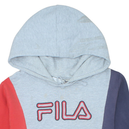 FILA Men's Multicoloured Pullover Hoodie L Graphic Fleece Sweatshirt