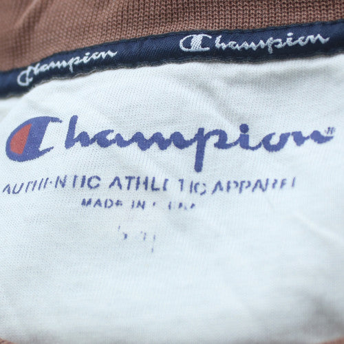 Champion Mens Brown Crew Neck Pullover Sweatshirt Size L