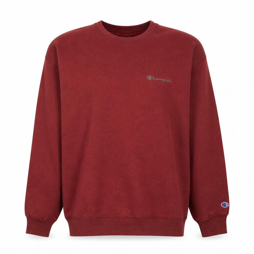 Champion Mens Red Crew Neck Pullover Sweatshirt Size L Classic Fit